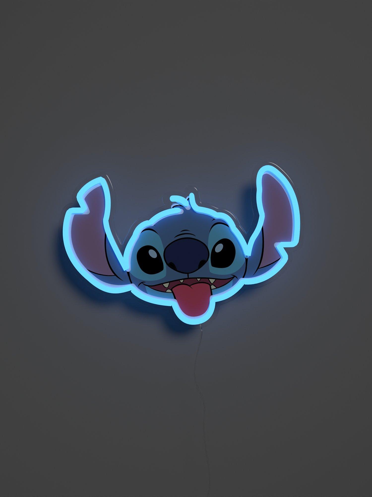 Yellowpop Disney Stitch Face LED Neon Sign, Blue