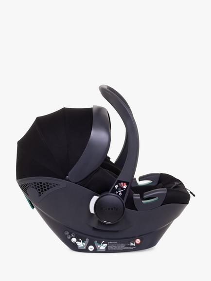iCandy Cocoon iSize Car Seat & ISOFIX Base - view 2, Black