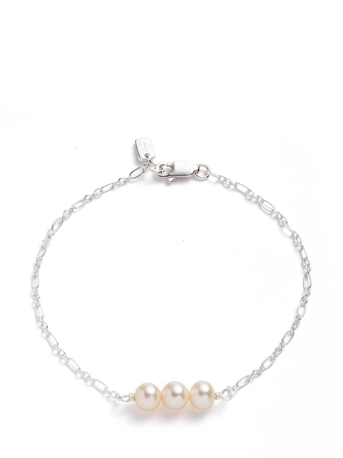 Lauren Ralph Lauren Sterling Silver Pearl Bracelet, Silver