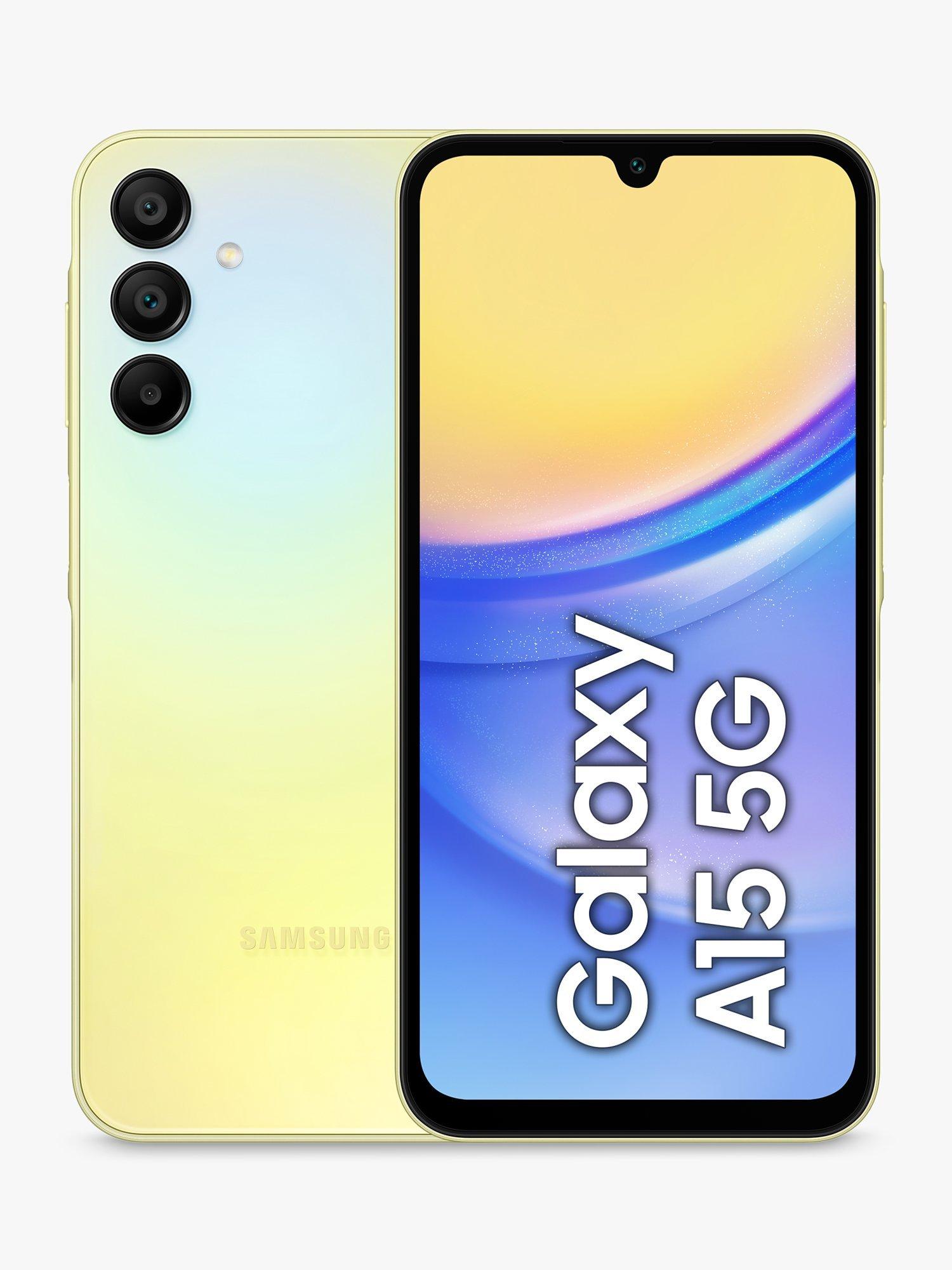 Samsung Galaxy A15 5G Smartphone, Android, 6.5”, 4GB RAM, 5G, SIM Free, 128GB, Yellow