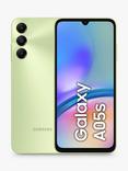 Samsung Galaxy A05s Smartphone, Android, 4GB RAM, 6.7", 4G, SIM Free, 64GB, Light Green