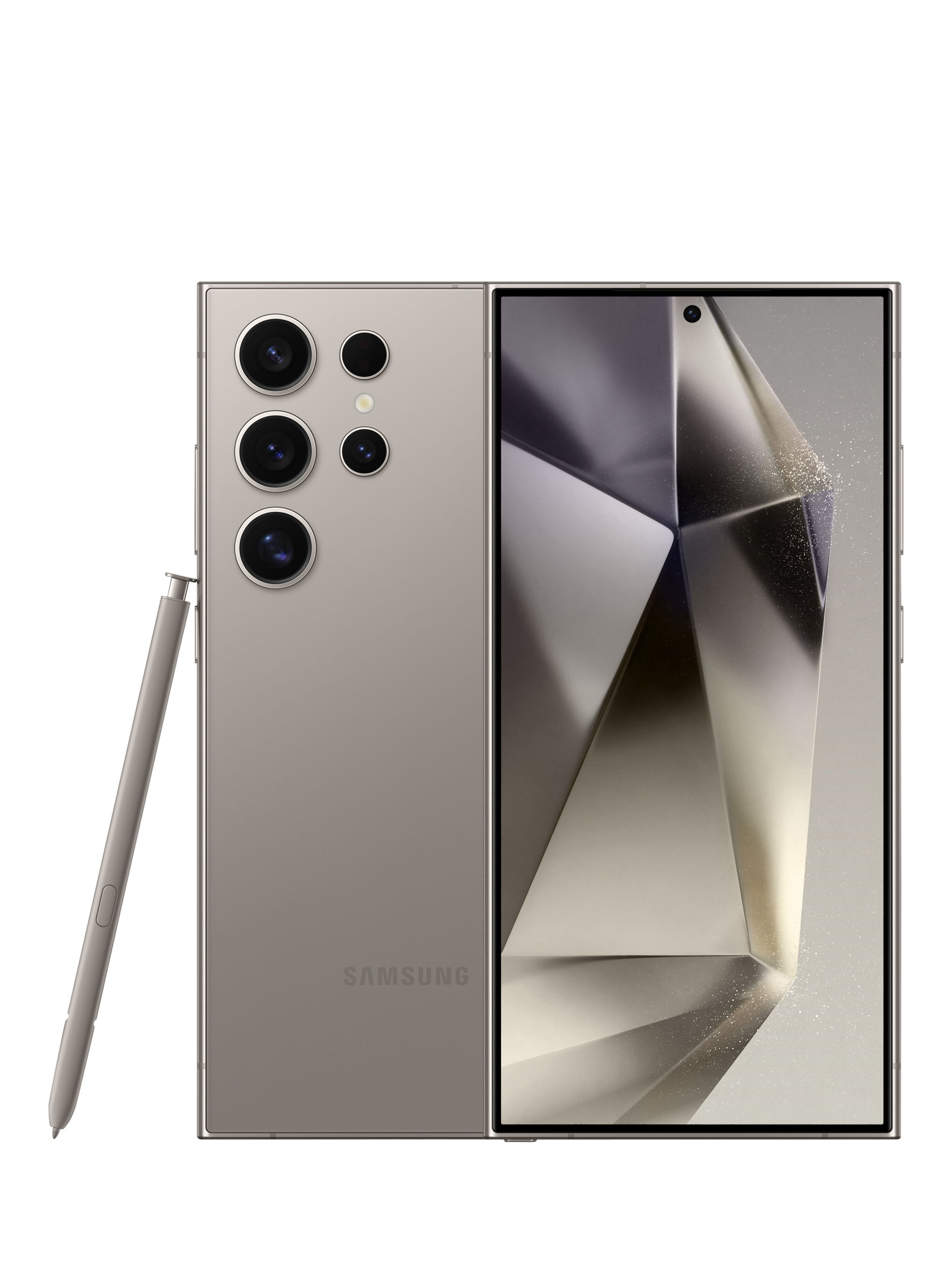 Samsung Galaxy S24 Ultra Smartphone with Bluetooth S Pen, 12GB RAM, 6.8", Galaxy AI, 5G, SIM Free, 1TB, Titanium Grey