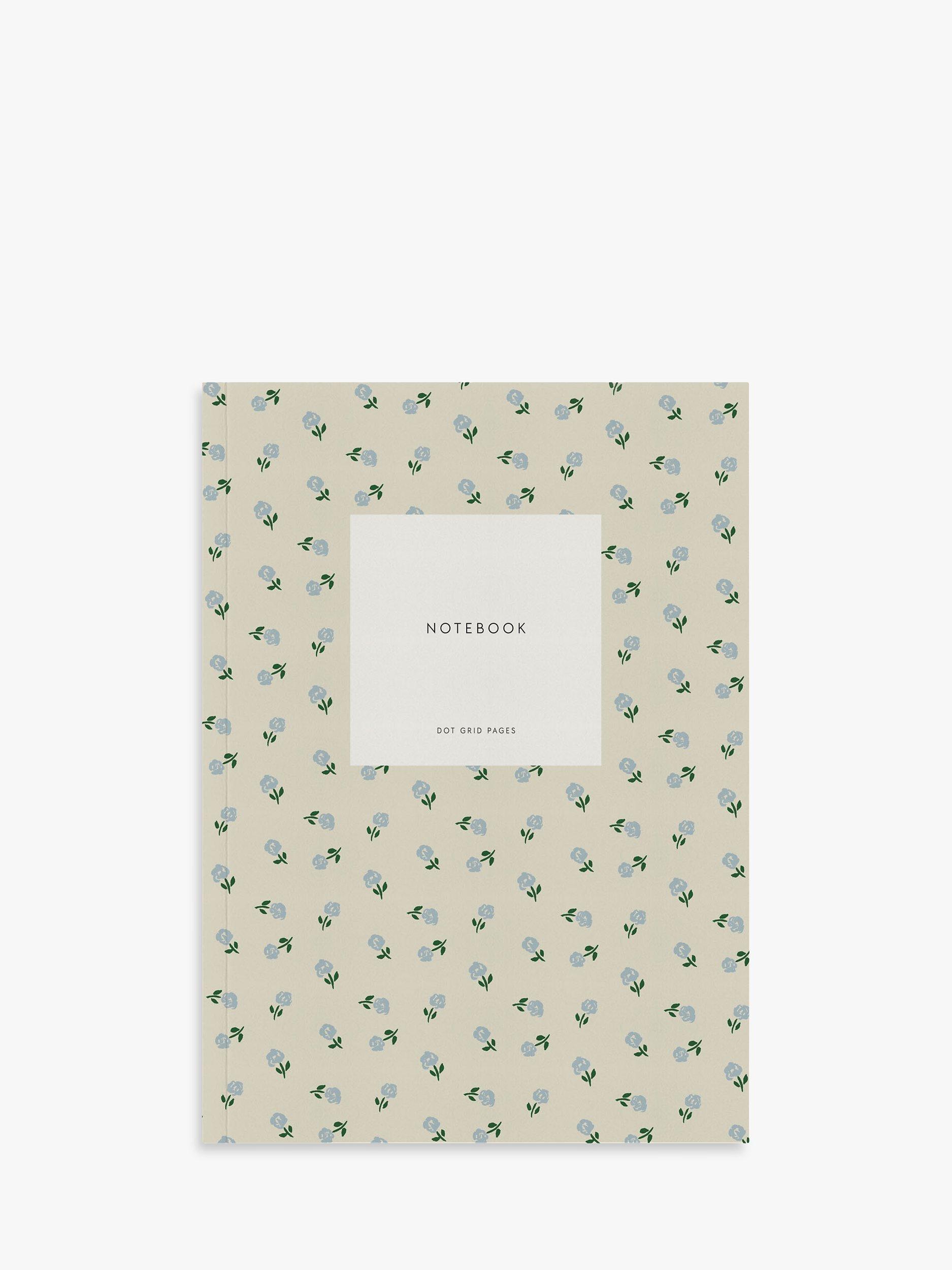 Kartotek Copenhagen Flowers A5 Plain Notebook, Multi