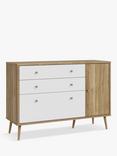 EasyKlix Harllson Small Sideboard White/Oak