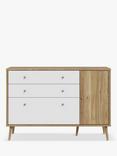 EasyKlix Harllson Small Sideboard White/Oak