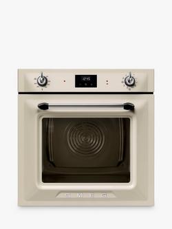 Smeg Victoria SOP6900TP 60cm Integrated Single Oven, Cream, Cream