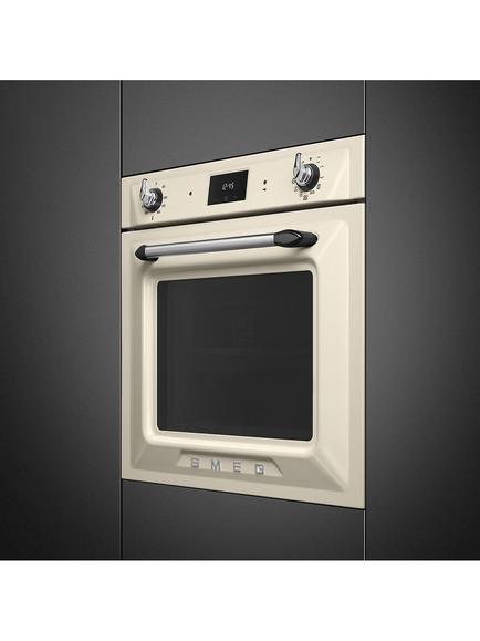 Smeg Victoria SOP6900TP 60cm Integrated Single Oven, Cream - view 2, Cream
