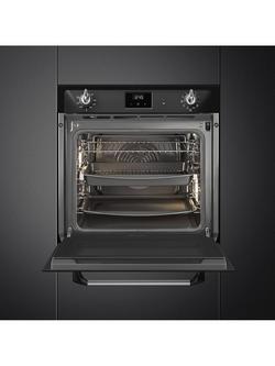 Smeg Victoria SOP6900TN 60cm Integrated Single Oven, Black - view 2, Black