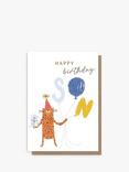 Caroline Gardner Happy Birthday Son Cheetah Birthday Card