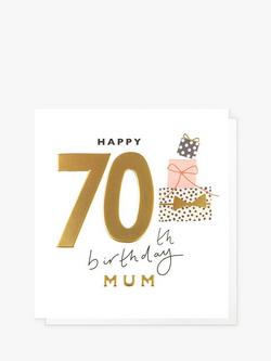Caroline Gardner Mum Happy 70th Birthday Card, Multi