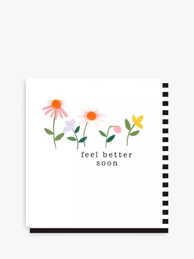 Caroline Gardner Feel Better Soon Flowers Greeting Card