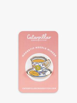 Caterpillar Cross Stitch Teacup Needle Minder - view 2, Multi
