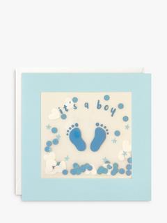 James Ellis Stevens Boy Blue Feet Shakies Greeting Card