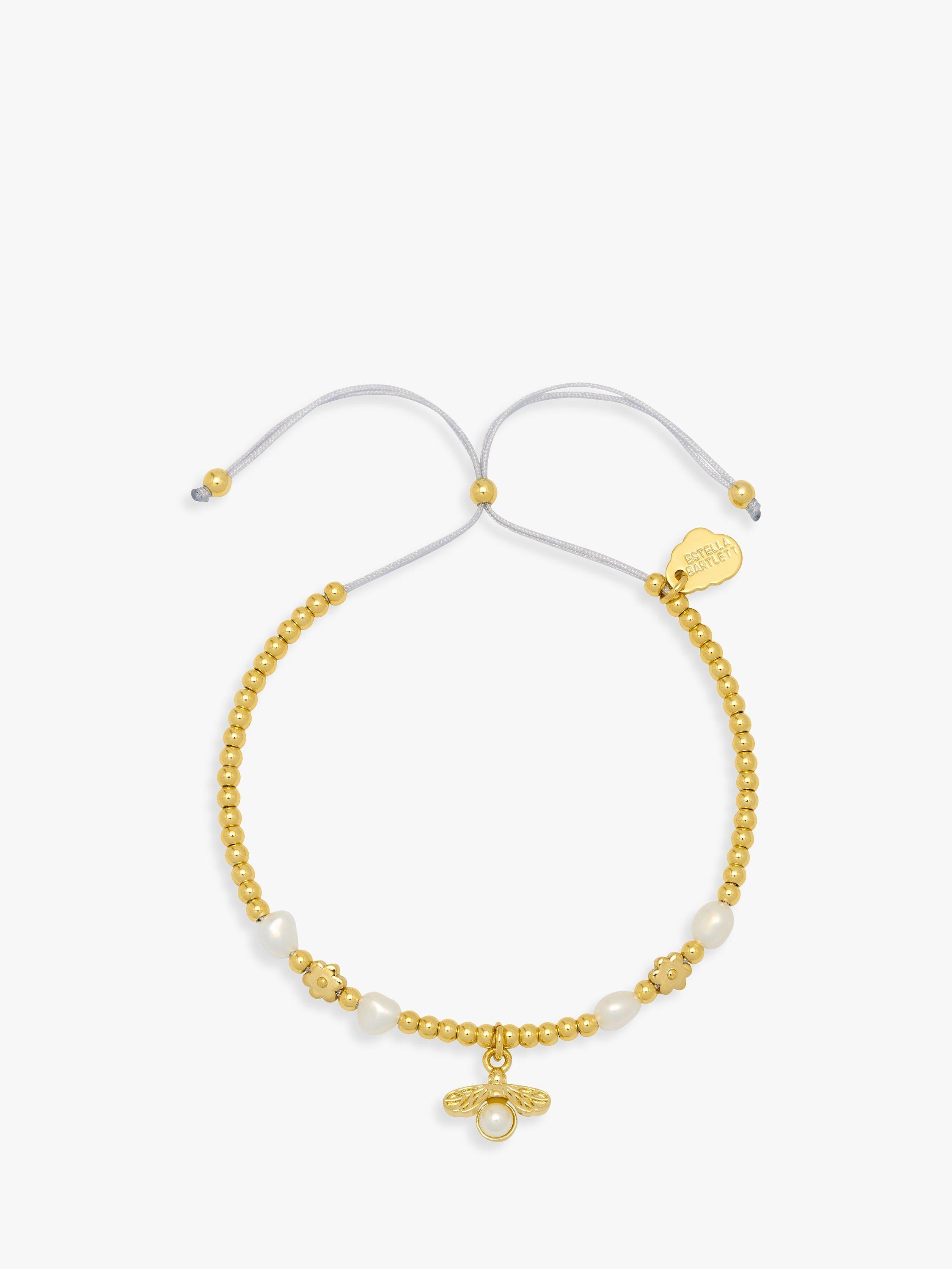 Estella Bartlett Louise Pearl Bee Bracelet Gold