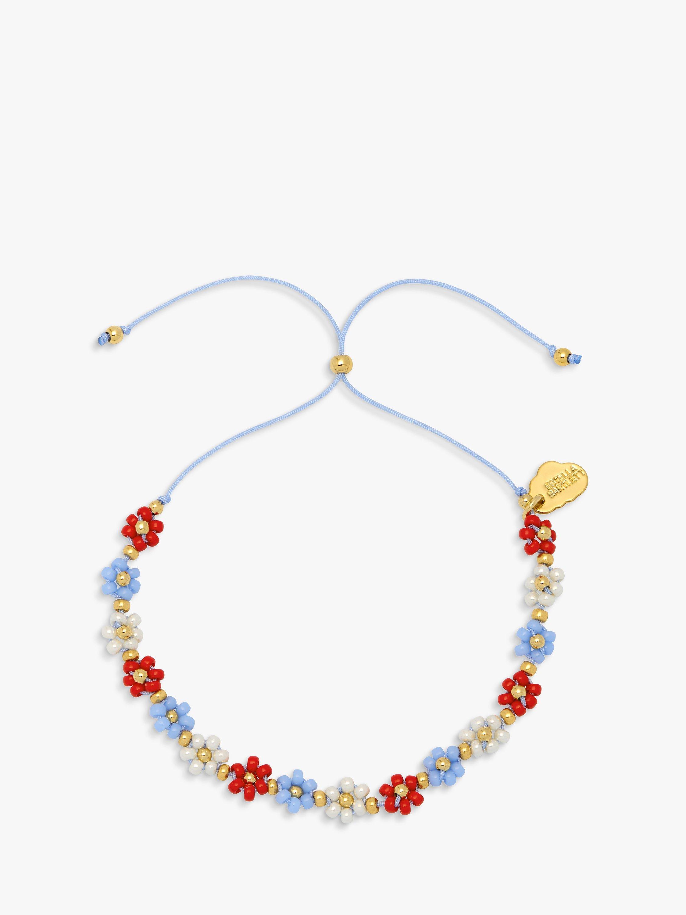 Estella Bartlett Daisy Chain Bracelet, Gold/Multi