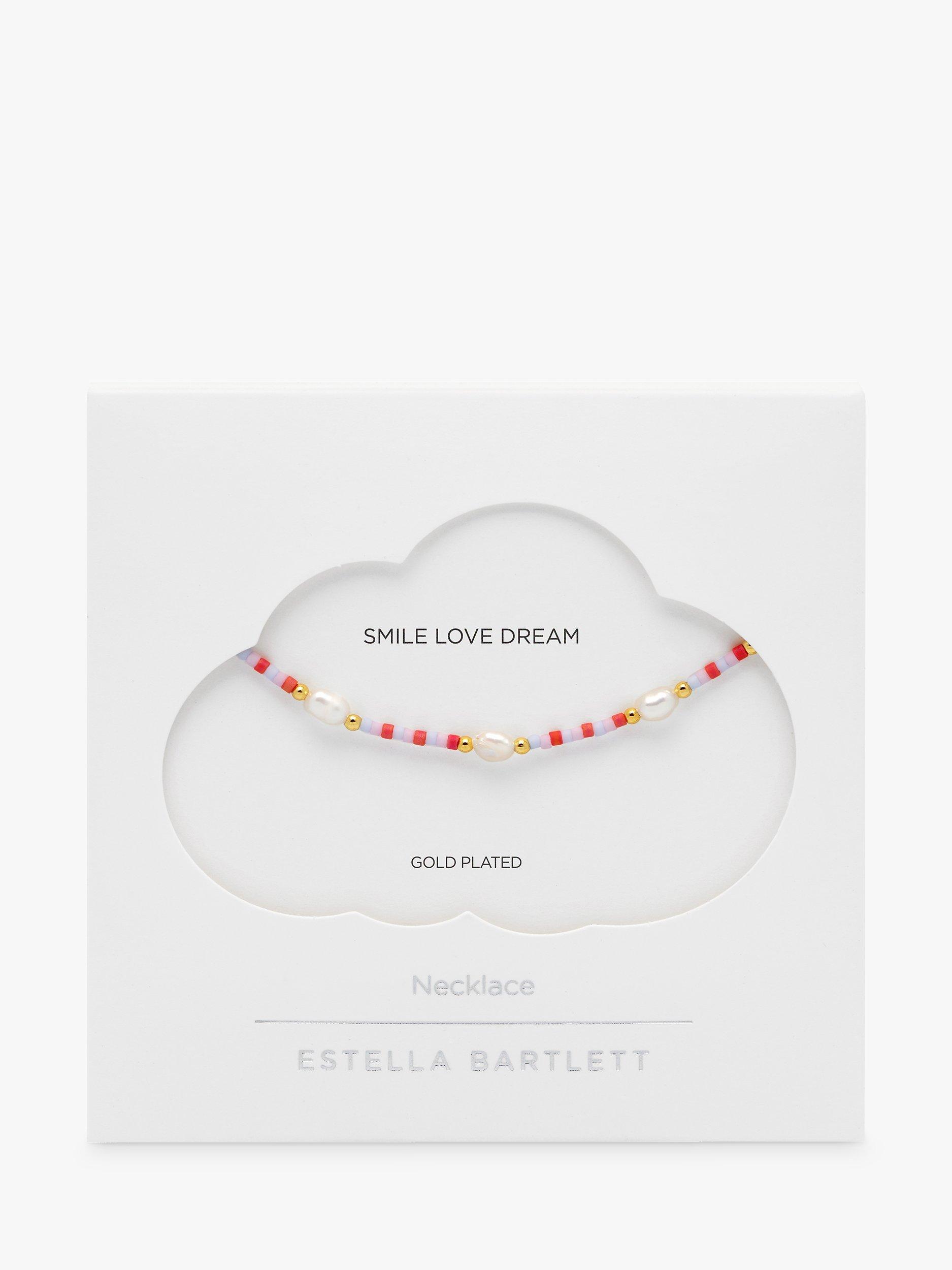 Product image 4 of 4, which shows Estella Bartlett Miyuki Pearl Necklace, Gold/Multi