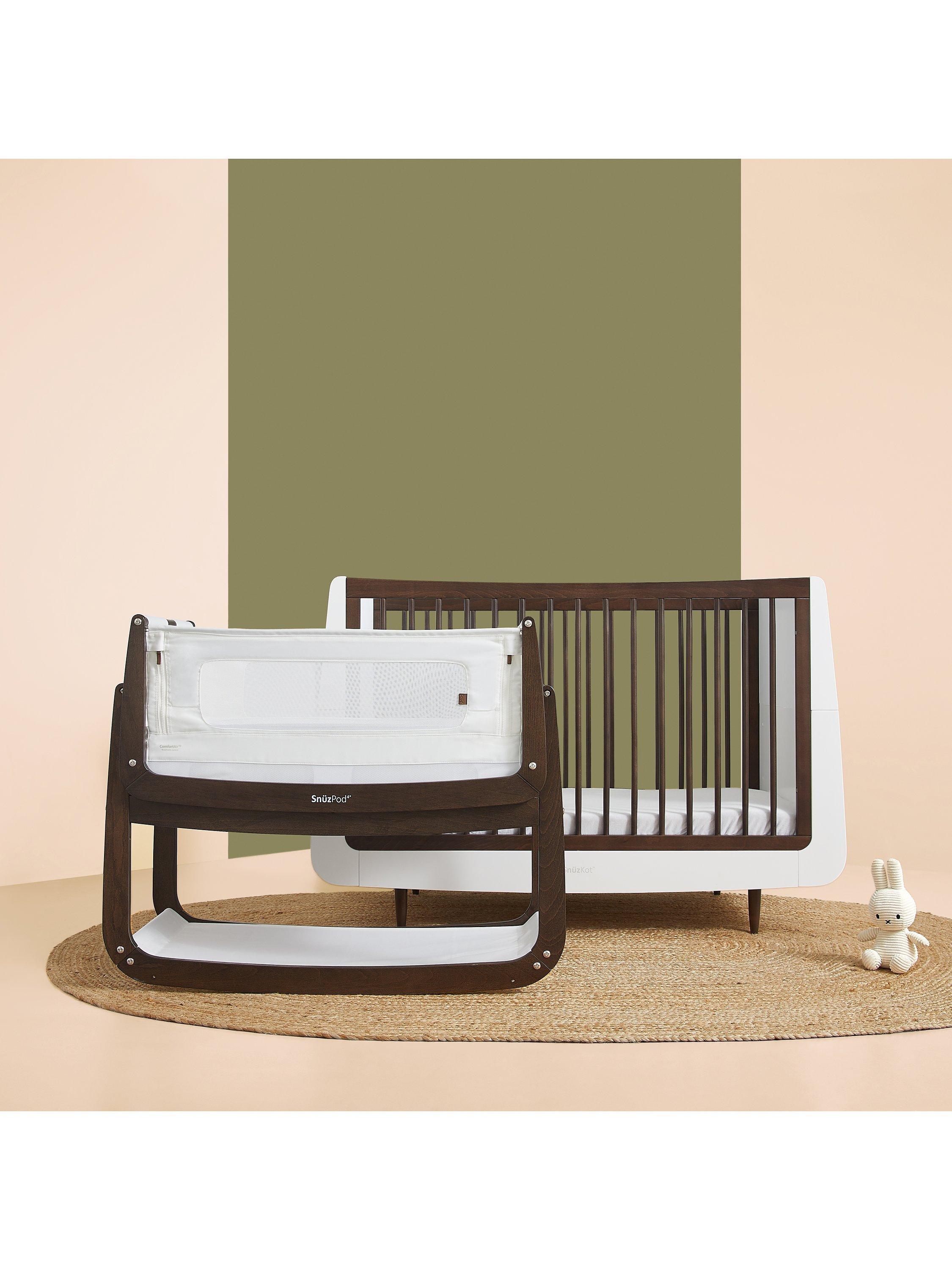 Snuz SnuzPod 4 Natural Edit Bedside Crib Ebony