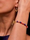 Estella Bartlett Lapis And Agate Beaded Bracelet, Gold/Multi