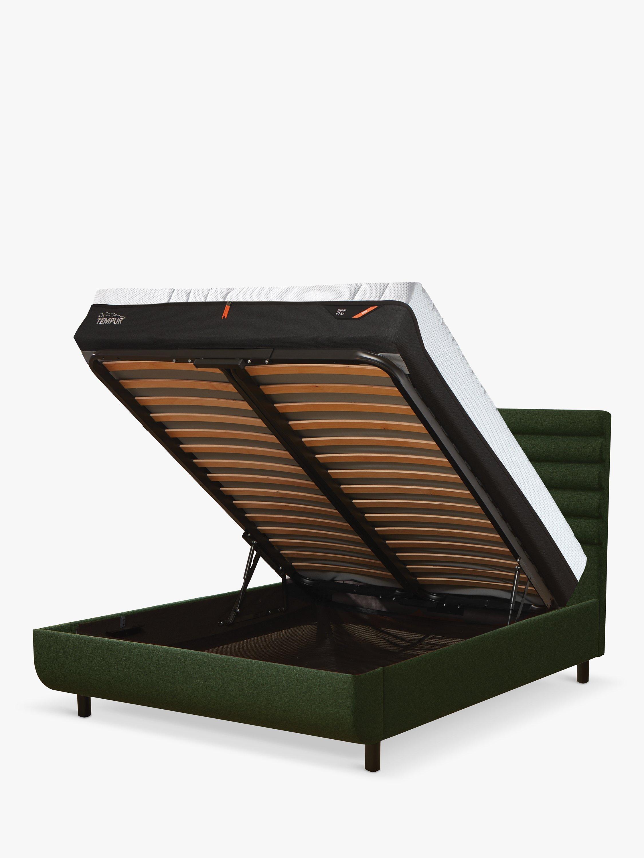TEMPUR® Arc™ Ottoman Storage Vectra Upholstered Bed Frame, Super King Size, Dark Green