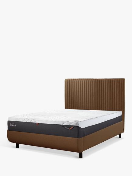TEMPUR® Arc™ Static Disc Vertical Upholstered Bed Frame, King Size - view 2, Brown