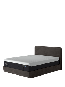 TEMPUR® Arc™ Static Disc Form Upholstered Bed Frame, Super King Size, Dark Grey