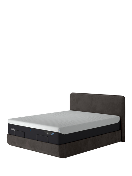 TEMPUR® Arc™ Static Disc Form Upholstered Bed Frame, Super King Size, Dark Grey