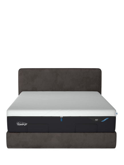 TEMPUR® Arc™ Static Disc Form Upholstered Bed Frame, Super King Size - view 2, Dark Grey