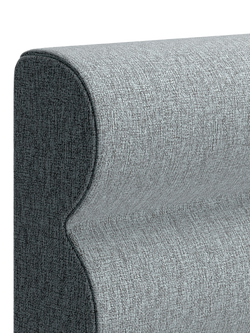 TEMPUR® Arc™ Adjustable Disc Vectra Upholstered Bed Frame, Super King Size - view 2, Stone