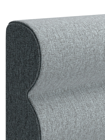 TEMPUR® Arc™ Adjustable Disc Vectra Upholstered Bed Frame, Super King Size - view 2, Stone