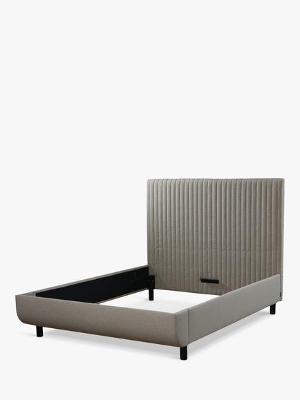 TEMPUR® Arc™ Static Disc Vertical Upholstered Bed Frame, Super King Size, Warm Stone