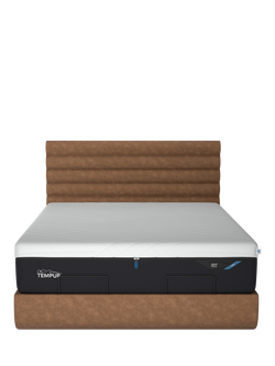 TEMPUR® Arc™ Static Disc Vectra Upholstered Bed Frame, King Size - view 2, Brown