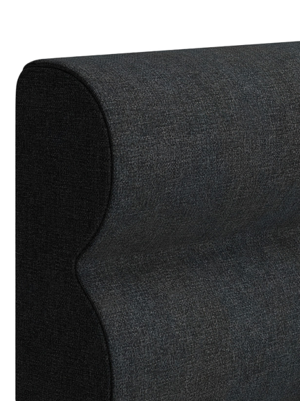 TEMPUR® Arc™ Adjustable Disc Vectra Upholstered Bed Frame, King Size - view 2, Dark Stone