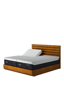 TEMPUR® Arc™ Adjustable Disc Vectra Upholstered Bed Frame, Super King Size, Gold