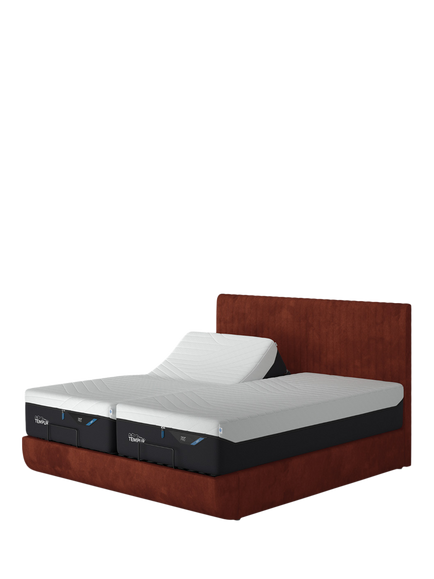 TEMPUR® Arc™ Adjustable Disc Vertica Upholstered Bed Frame, King Size, Copper