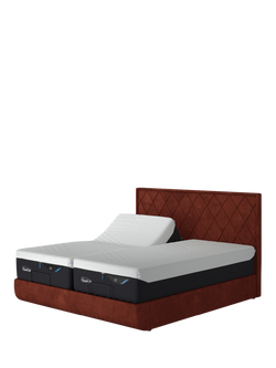 TEMPUR® Arc™ Adjustable Disc Quilted Upholstered Bed Frame, Super King Size, Copper