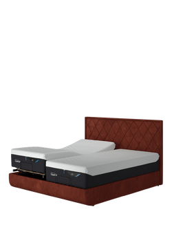 TEMPUR® Arc™ Adjustable Disc Quilted Upholstered Bed Frame, Super King Size - view 2, Copper