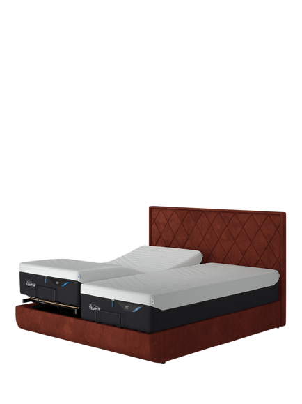 TEMPUR® Arc™ Adjustable Disc Quilted Upholstered Bed Frame, Super King Size - view 2, Copper