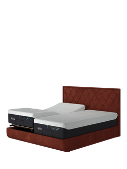 TEMPUR® Arc™ Adjustable Disc Quilted Upholstered Bed Frame, King Size - view 2, Copper