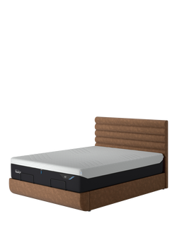 TEMPUR® Arc™ Static Disc Vectra Upholstered Bed Frame, Super King Size, Brown