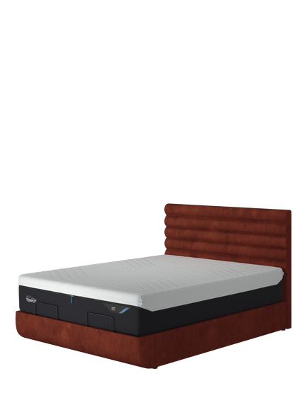 TEMPUR® Arc™ Static Disc Vectra Upholstered Bed Frame, Super King Size, Copper