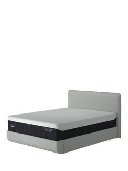 TEMPUR® Arc™ Static Disc Form Upholstered Bed Frame, King Size, Pearl Grey