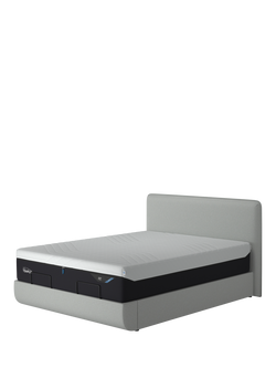 TEMPUR® Arc™ Static Disc Form Upholstered Bed Frame, King Size - view 2, Pearl Grey