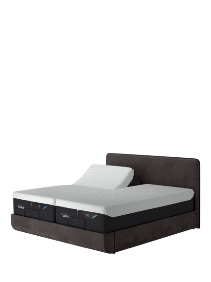 TEMPUR® Arc™ Adjustable Disc Upholstered Bed Frame, King Size, Dark Grey