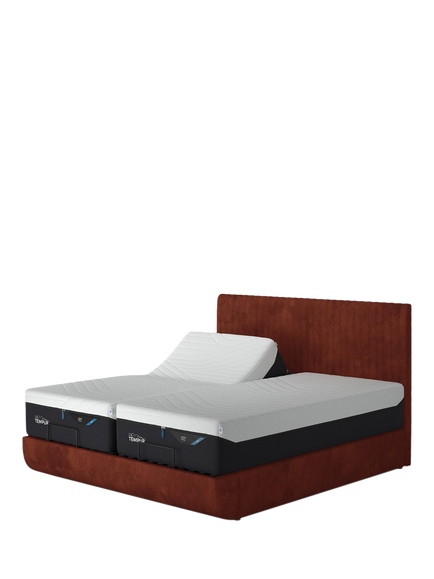 TEMPUR® Arc™ Adjustable Disc Vertica Upholstered Bed Frame, Super King Size, Copper