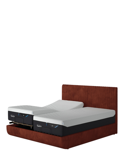 TEMPUR® Arc™ Adjustable Disc Vertica Upholstered Bed Frame, Super King Size - view 2, Copper