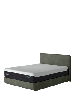 TEMPUR® Arc™ Static Disc Form Upholstered Bed Frame, King Size, Dark Green
