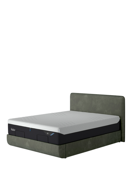TEMPUR® Arc™ Static Disc Form Upholstered Bed Frame, King Size, Dark Green