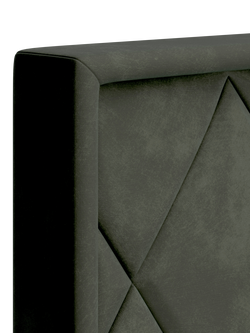 TEMPUR® Arc™ Adjustable Disc Quilted Upholstered Bed Frame, King Size - view 2, Dark Green