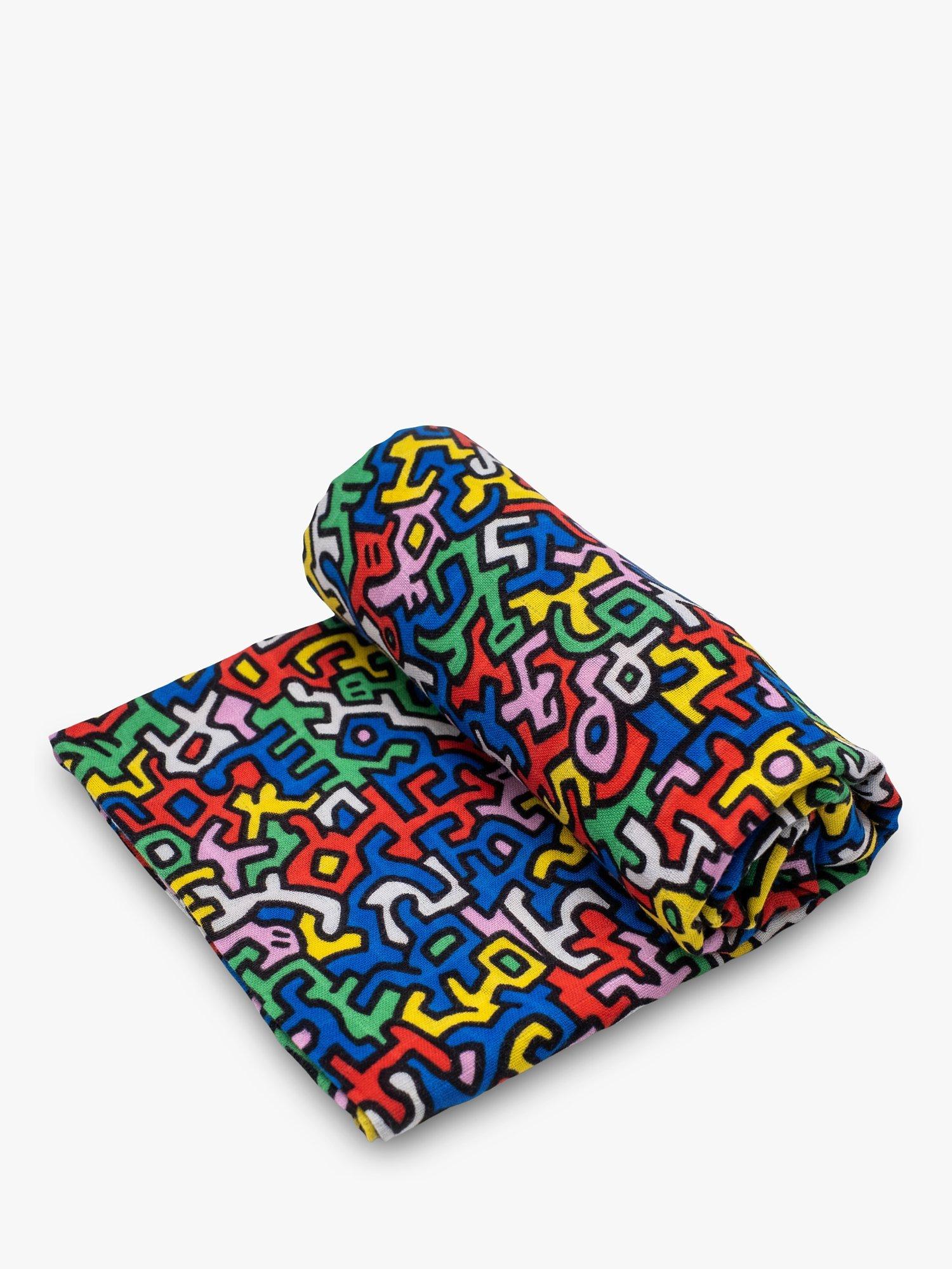 Etta Loves x Keith Haring GOTS Organic Cotton Brazil Baby Extra-Large Sensory Muslin Square
