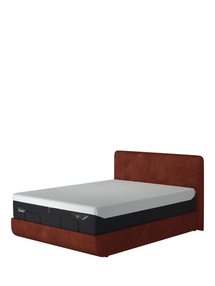 TEMPUR® Arc™ Static Disc Form Upholstered Bed Frame, Super King Size, Copper